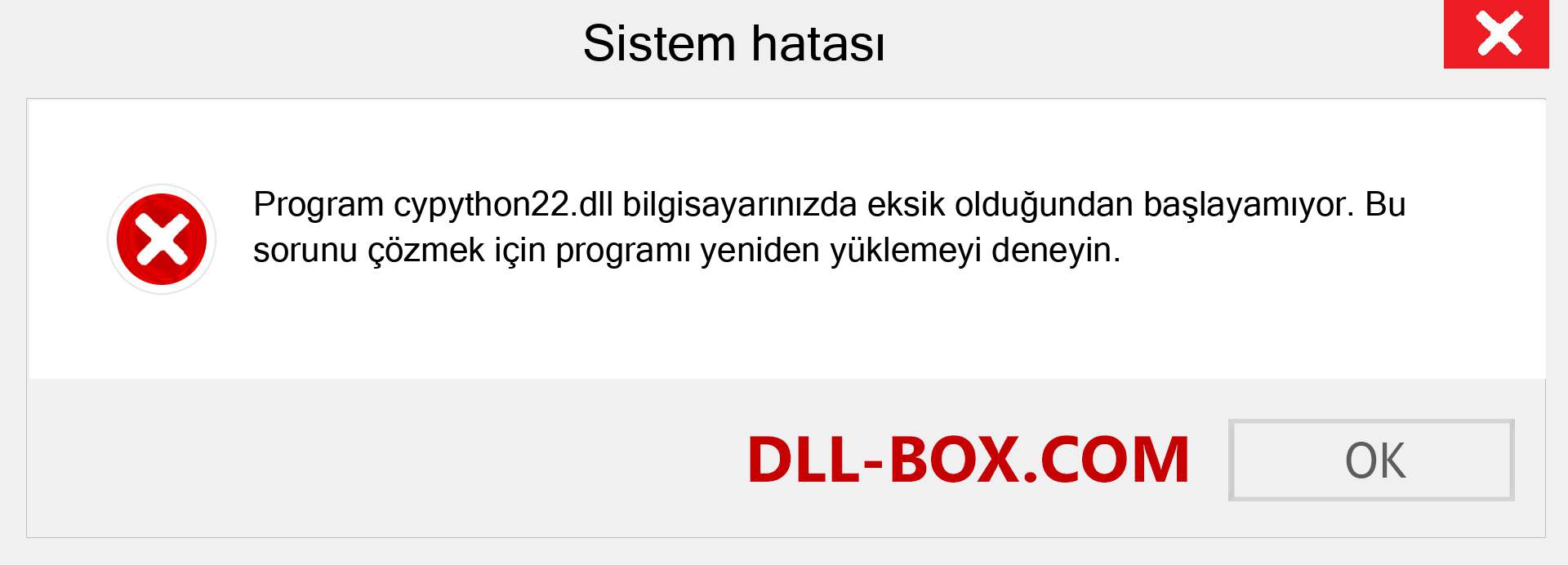 cypython22.dll dosyası eksik mi? Windows 7, 8, 10 için İndirin - Windows'ta cypython22 dll Eksik Hatasını Düzeltin, fotoğraflar, resimler